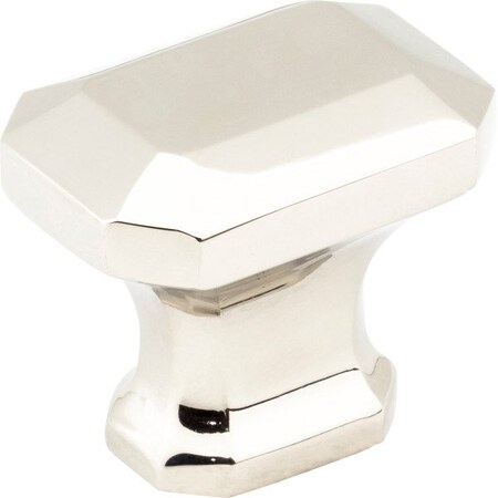 Jeffrey Alexander 1-1/4" Overall Length Polished Nickel Emerald Ella Cabinet Knob 165NI